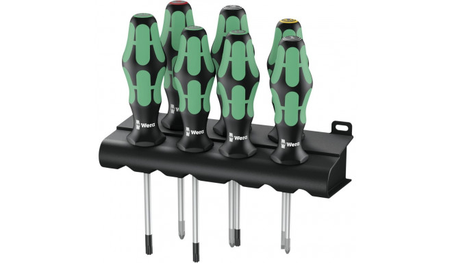 WERA 367/6 TORX BO Kraftform kruvikeerajate komplekt + hoidik