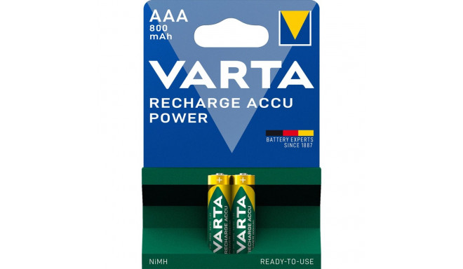 1x2 Varta laetav Accu AAA Ready2Use NiMH 800 mAH mikro