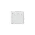 RACK CABINET 19" DOUBLE-SECTION WALL-MOUNT 12U/600X600 (FLAT PACK) GREY LANBERG