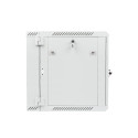 RACK CABINET 19" DOUBLE-SECTION WALL-MOUNT 12U/600X600 (FLAT PACK) GREY LANBERG