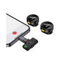Wireless microphones 2in1 Lightning / USB C Hoco L22 black