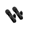 Wireless double microphone Lightning / USB C Hoco L20A black