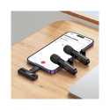 Wireless double microphone Lightning / USB C Hoco L20A black