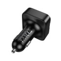 Car transmitter bluetooth Hoco USB A + USB C QC PD 35W E87 black