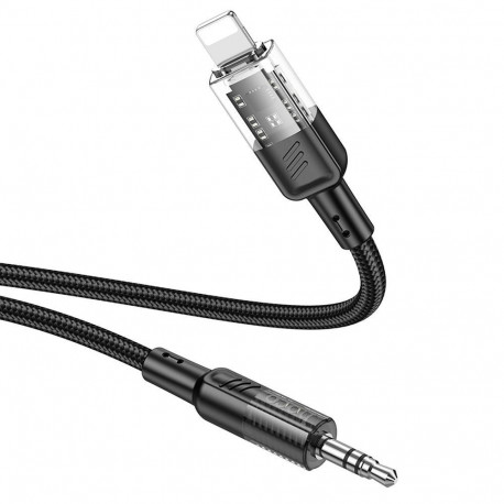 Cable AUX Jack 3,5 mm to Lightning Hoco 1,2 m UPA27 black
