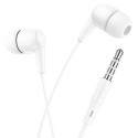 HOCO wire earphones Jack 3,5 mm with microphone M97 white