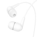 HOCO wire earphones Jack 3,5 mm with microphone M97 white
