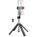 Selfie stick Hoco fourpod with wireless remote control K18 black