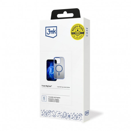 3mk Frosty MagCase Blue Case for Apple iPhone 15 Pro Max - Blue