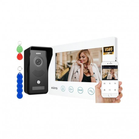 VIDEO INTERCOM EURA VDP-42A3 GAMMA+ white monitor TUYA