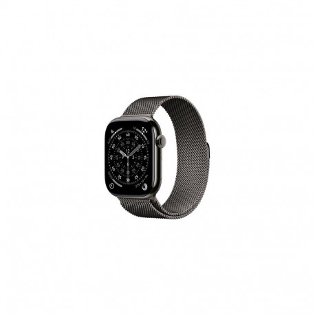 Apple Watch Series 11 GPS + Cellular 46mm Slate Titanium Case with Slate Milanese Loop - S/M