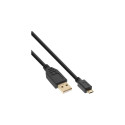 InLine Micro USB 2.0 Cable USB Type A male / Micro-B male, black, 5m