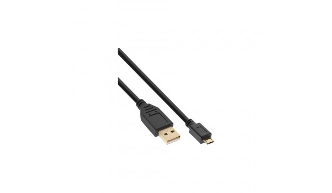InLine Micro USB 2.0 Cable USB Type A male / Micro-B male, black, 5m