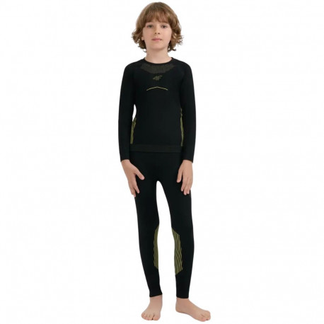 Bielizna bezszwowa dla chłopca 4F M248 głęboka czerń 4FJWAW25USEAM248 20S 140-146cm