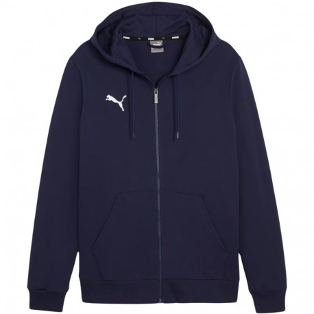 Bluza dla dzieci Puma teamGoal Casuals Hooded granatowa 658596 06 164cm
