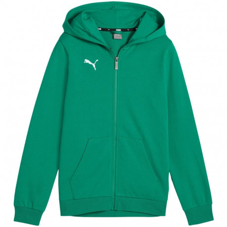 Bluza dla dzieci Puma teamGoal Casuals Hooded zielona 658596 05 164cm
