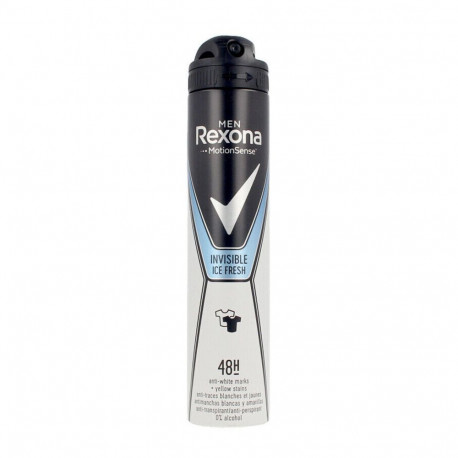 REXONA MEN INVISIBLE DESODORANTE ANTI-MANCHAS SIN ALCOHOL ICE FRESH 200ML VAPORIZADOR