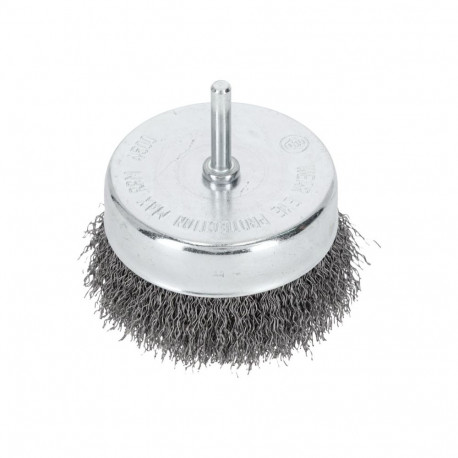 Szczotka doczołowa z dr.st.fal. fi=100mm,trzpień 6mm proline