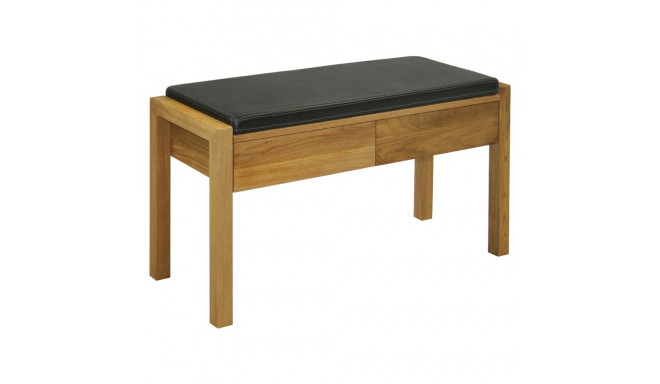 Pink 2 sahtliga MONDEO 88x36x H-49cm, iste must nahk/ tamm nat.