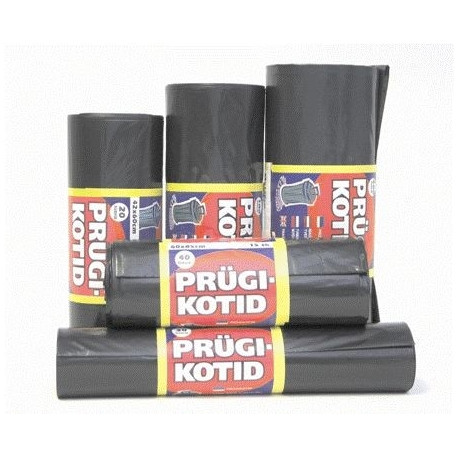 Prügikott 100l  must  LD (71*115) 40my, 10tk/rullis