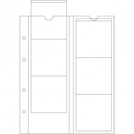 Vaheleht müntidele Optima 6x 78x78mm 316001, 5 lehte pakis, Leuchtturm