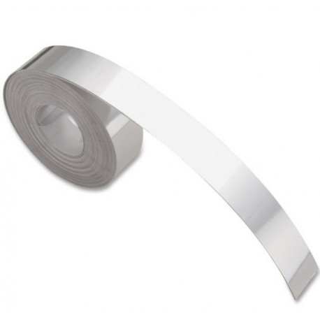 Reljeefkirjamasina lint alumiinium/Aluminium Adhesive 358-00 Dymo Embossing Tape 12,7mm 3,65m Metall