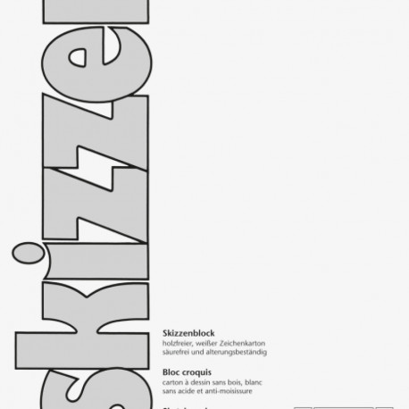 Eskiisiplokk A4, 190g, 50lehte Brunnen