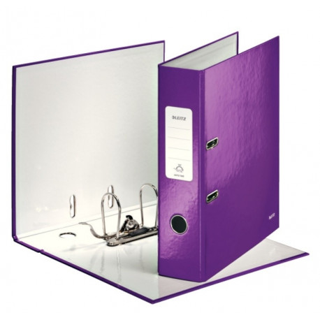 Registraator Leitz WOW A4/8cm, lilla, lam.kartong