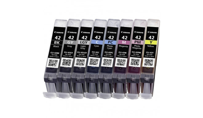 Canon Ink CLI-42 CLI42 Multipack Full 8-Inks 8Inks (6384B010)