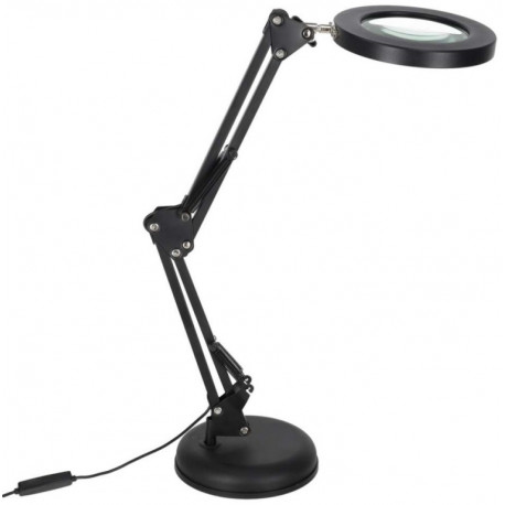 Desk lamp with magnifying glass LED