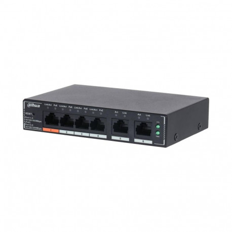 Switch|DAHUA|DH-SG4006P|Switch layer L2|6xRJ-45 ports|RJ-45 Ports Type Gigabit Ethernet (10/100/1000