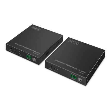 DIGITUS HDMI Fiber Extender Set 4K/60Hz 40 km/300 m Black