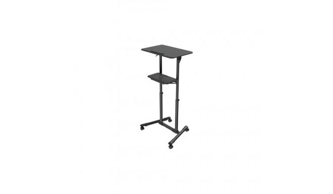GEMBIRD Mobile lecture desk with caster wheels black