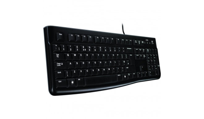 LOGITECH K120 Corded Keyboard - BLACK - USB - US INT'L - EER