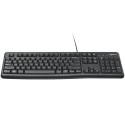 LOGITECH K120 Corded Keyboard - BLACK - USB - US INT'L - EER