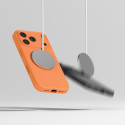 Kaitseümbris Silicone Magnetic, Apple iPhone 17 Pro, oranž, MagSafe ühilduv, Ringke
