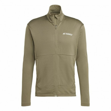 Men's Sports Jacket Adidas Mt Lt Fl Fz Ja Brown Men