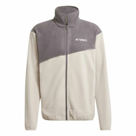Fleece Lining Adidas Terrex Multi Full Zip Fleece Beige Men