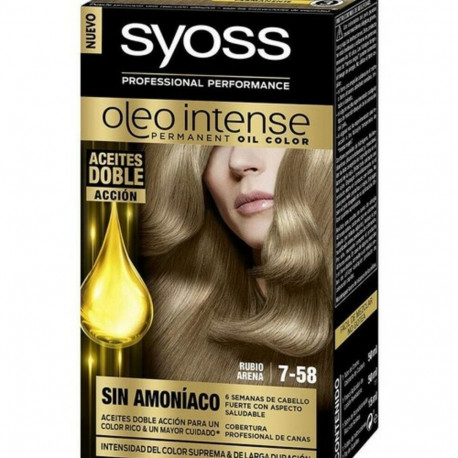 Püsivärv Syoss Olio Intense Liiva Hele Nº 7,58 Plaatinablond Nº 7.58-Rubio Arena