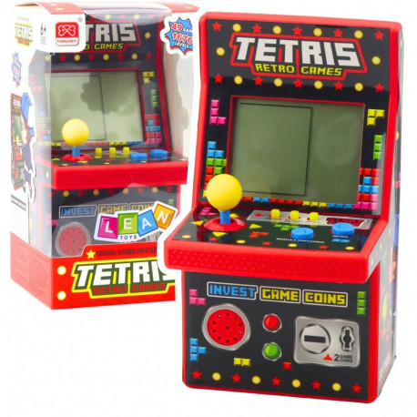mini automaat Tetris retro 49 mängu 1676 taset punane