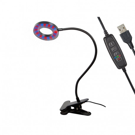 71-307# Lampa stojąca do uprawy roślin z klipsem