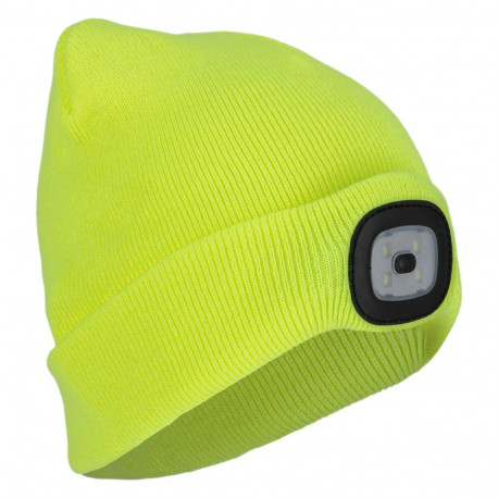Akrüülmüts led-valgustusega, kollane, CE, lahti
