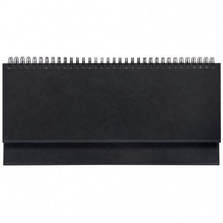 Lauakalender must (kunstnahk), reklaamriba LUX kaantega 2026a.