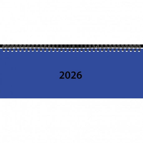 Lauakalender Classic, sinine, Õhukesed plastkaaned 2026a.