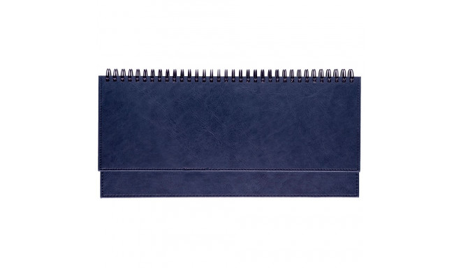 Lauakalender sinine (kunstnahk), reklaamriba LUX kaantega 2026a.