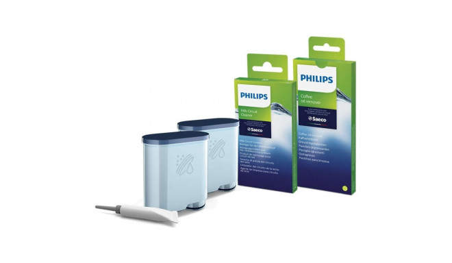 Puhastuskomplekt Philips Saeco CA6707 hoolduskomplekt (2 AquaClean filtrit, puhastustabletid, piimas