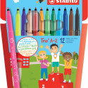 Viltpliiatsid Stabilo Trio A-Z, F-tip, 12värvi