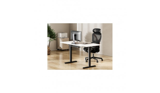 Adjustable Height Table Up Up Bjorn Black, Table top M White