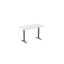 Adjustable Height Table Up Up Bjorn Black, Table top M White