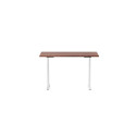 Adjustable Height Table Up Up Bjorn White, Table top L Dark Walnut
